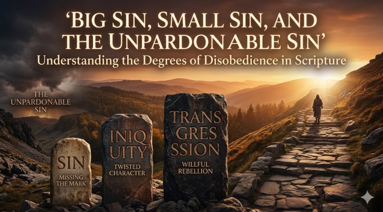 Big Sin, Small Sin, and the Unpardonable Sin: Understanding the Degrees of Disobedience in Scripture