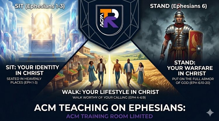 ACM TEACHING ON THE BOOK OF EPHESIANS: SIT — WALK — STAND